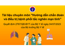 Hướng dẫn chẩn đoán và điều trị bệnh phổi tắc nghẽn mạn tính năm 2023 của Bộ Y tế