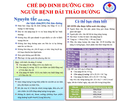 Chế độ dinh dưỡng bệnh nhân Đái tháo đường